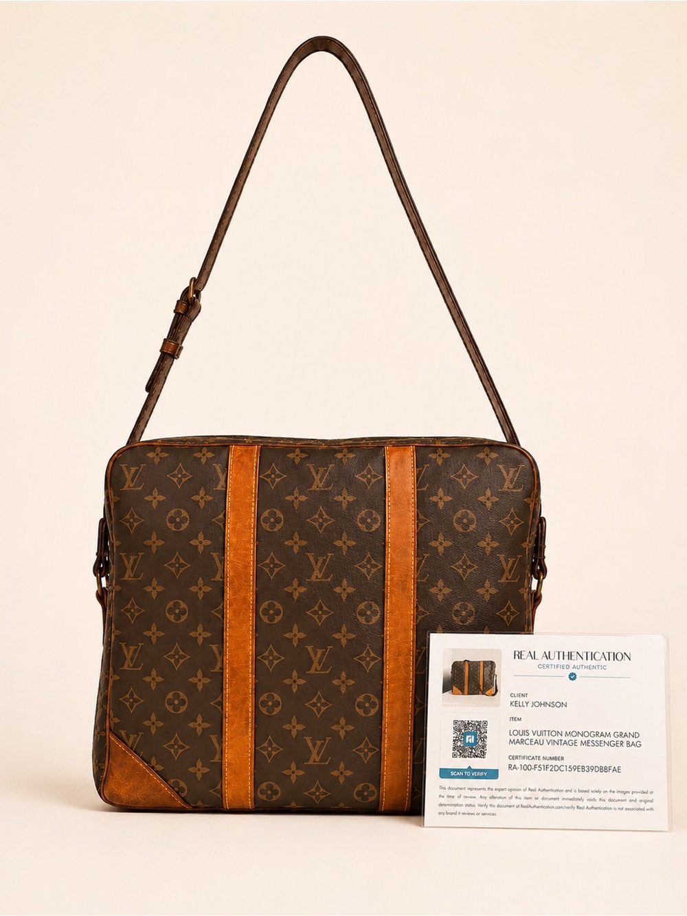 Louis Vuitton Grand Marceau GM Monogram Crossbody Messenger Bag M45222